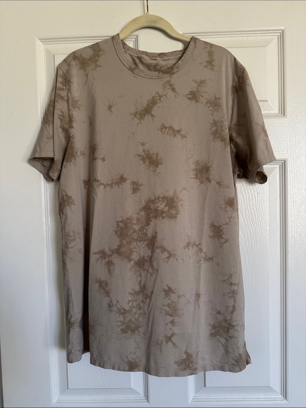 Fundamental Tee in Taupe Tie-Dye
